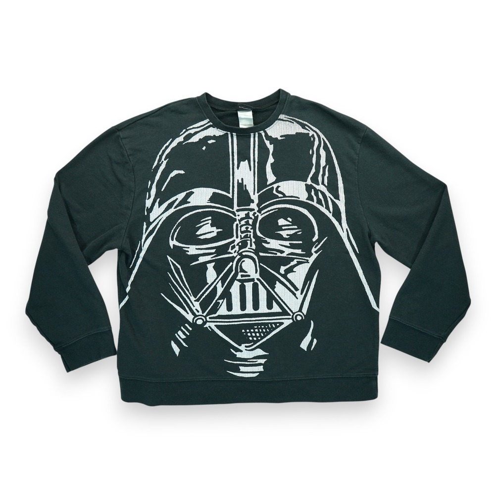 Darth Vader Star Wars All Over Front Print Black Pullover Top Women's Size XL